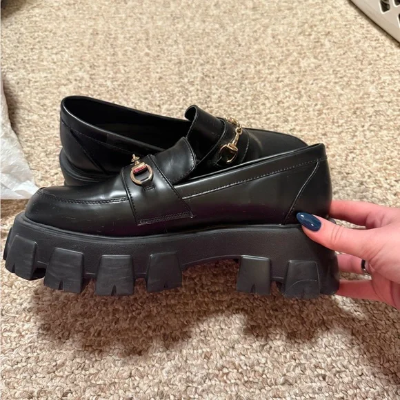 Princess Polly Penny Lane Loafers Black - Picture 10 of 10